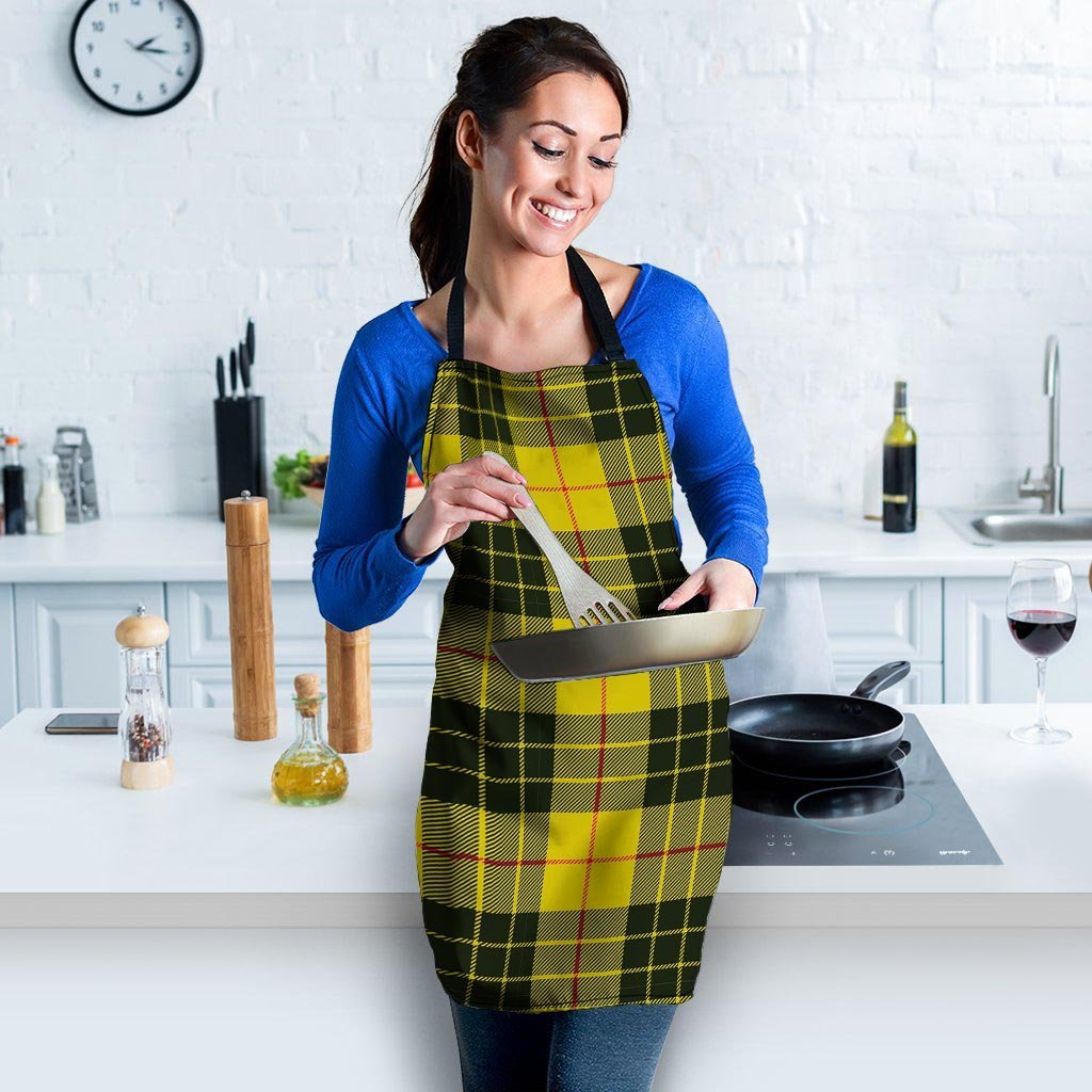 MacLeod Yellow Plaid Tartan Women's Apron-grizzshop