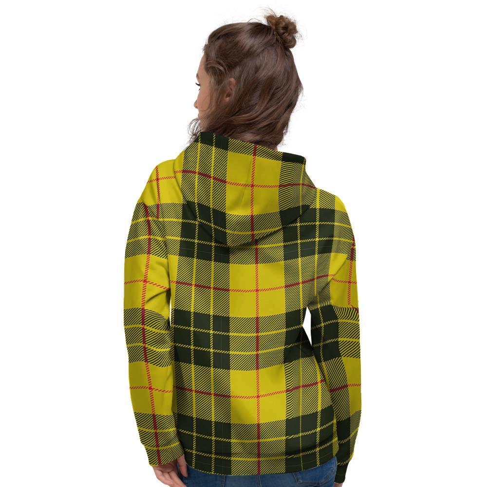 MacLeod Yellow Plaid Tartan Women's Hoodie-grizzshop