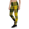 MacLeod Yellow Plaid Tartan Women's Leggings-grizzshop