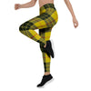 MacLeod Yellow Plaid Tartan Women's Leggings-grizzshop