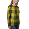 MacLeod Yellow Plaid Tartan Women's Sweatshirt-grizzshop