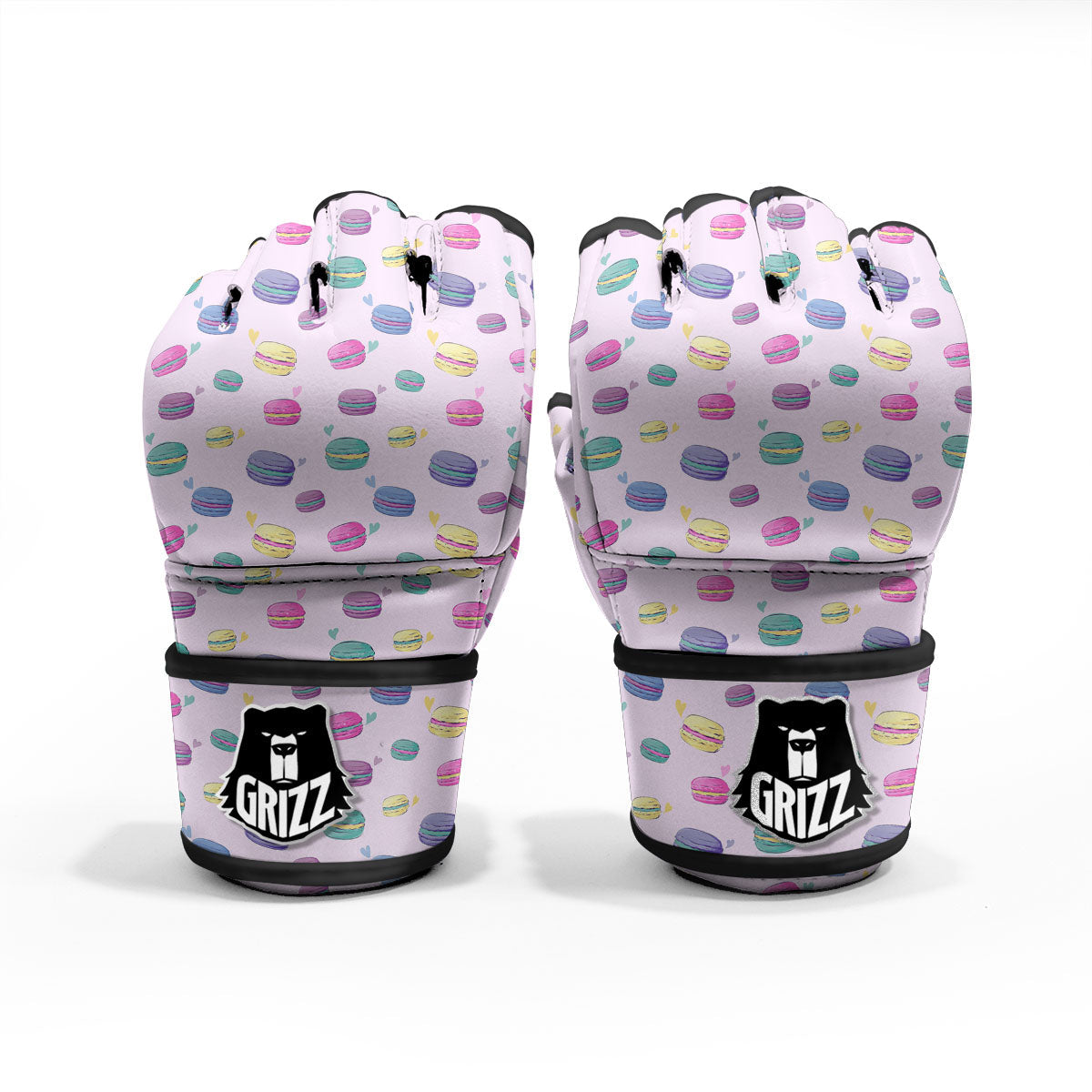 Macaron Colorful Print Pattern MMA Gloves-grizzshop