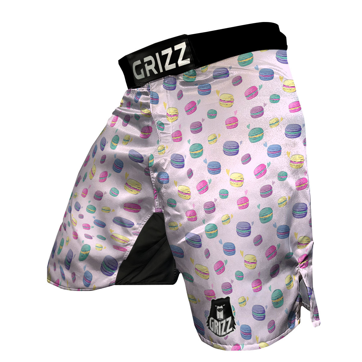 Macaron Colorful Print Pattern MMA Shorts-grizzshop