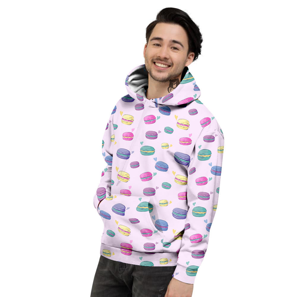 Macaron Colorful Print Pattern Men's Hoodie-grizzshop
