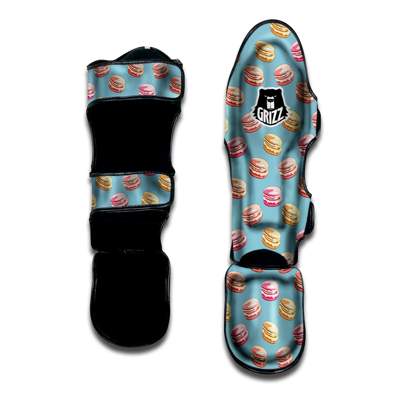 Macaron Cute Print Pattern Muay Thai Shin Guards-grizzshop