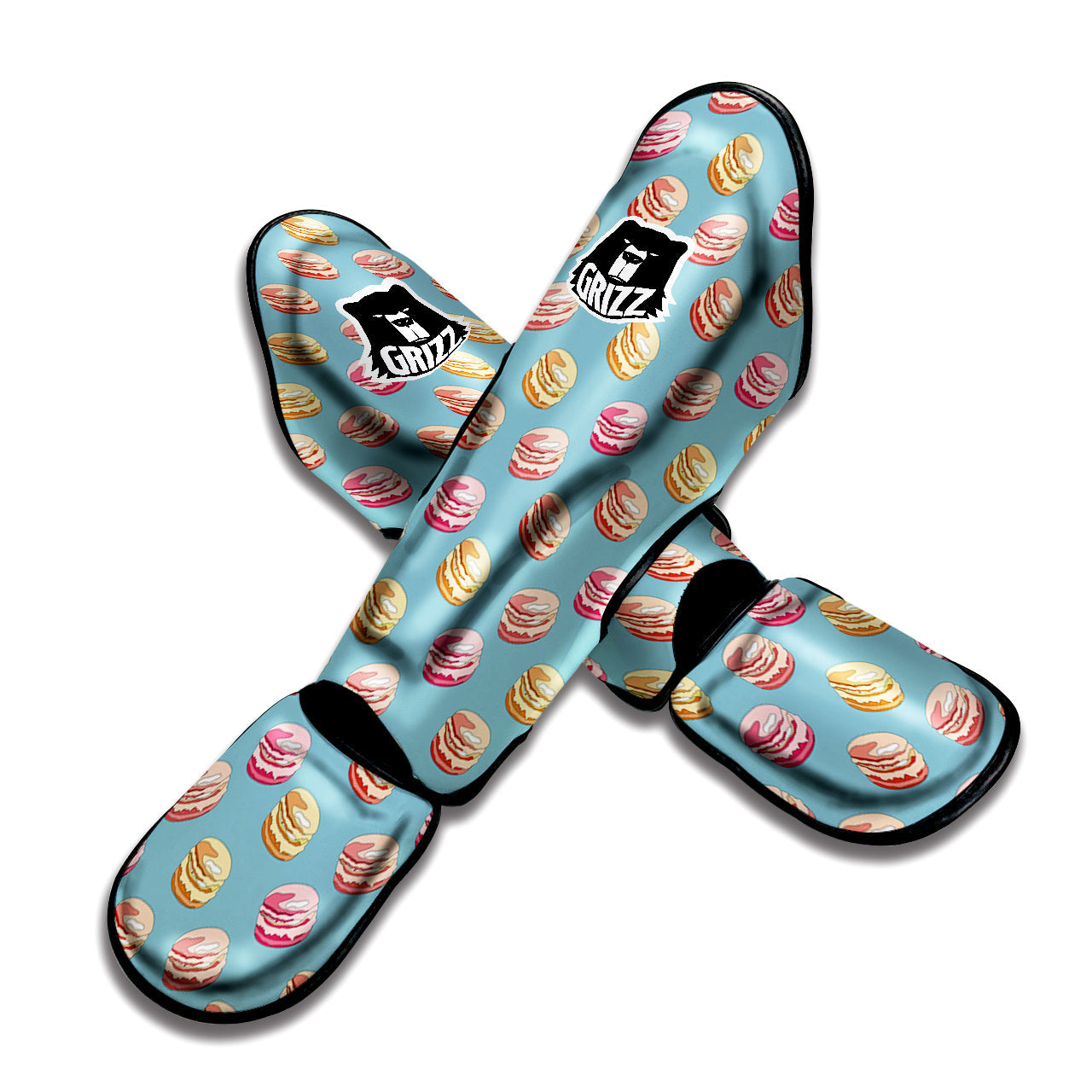 Macaron Cute Print Pattern Muay Thai Shin Guards-grizzshop