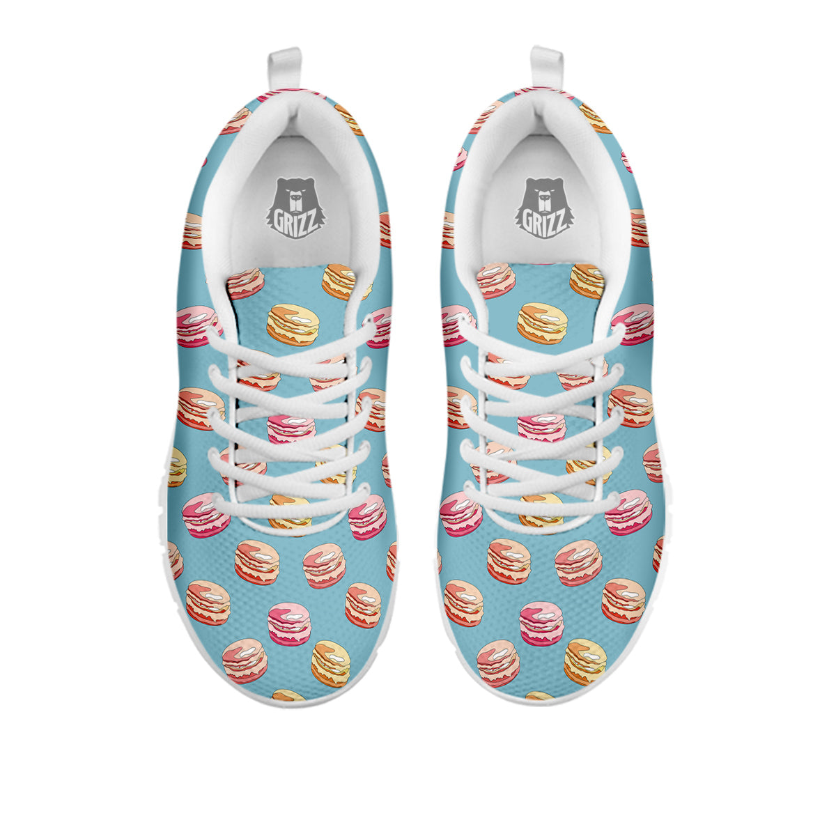 Macaron Cute Print Pattern White Sneaker-grizzshop