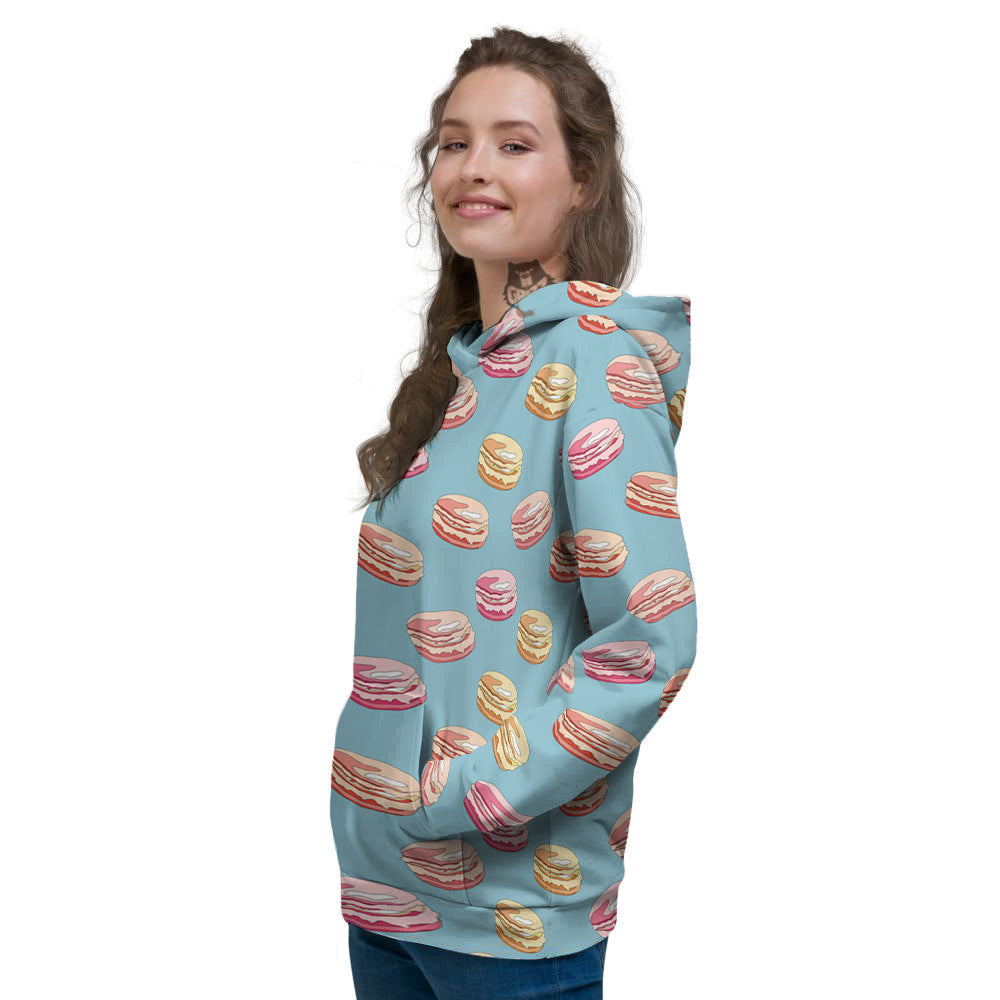 Macaron Cute Print Pattern Women's Hoodie-grizzshop