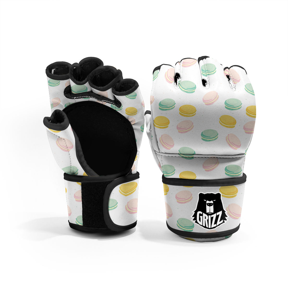 Macaron Pastel Print Pattern MMA Gloves-grizzshop