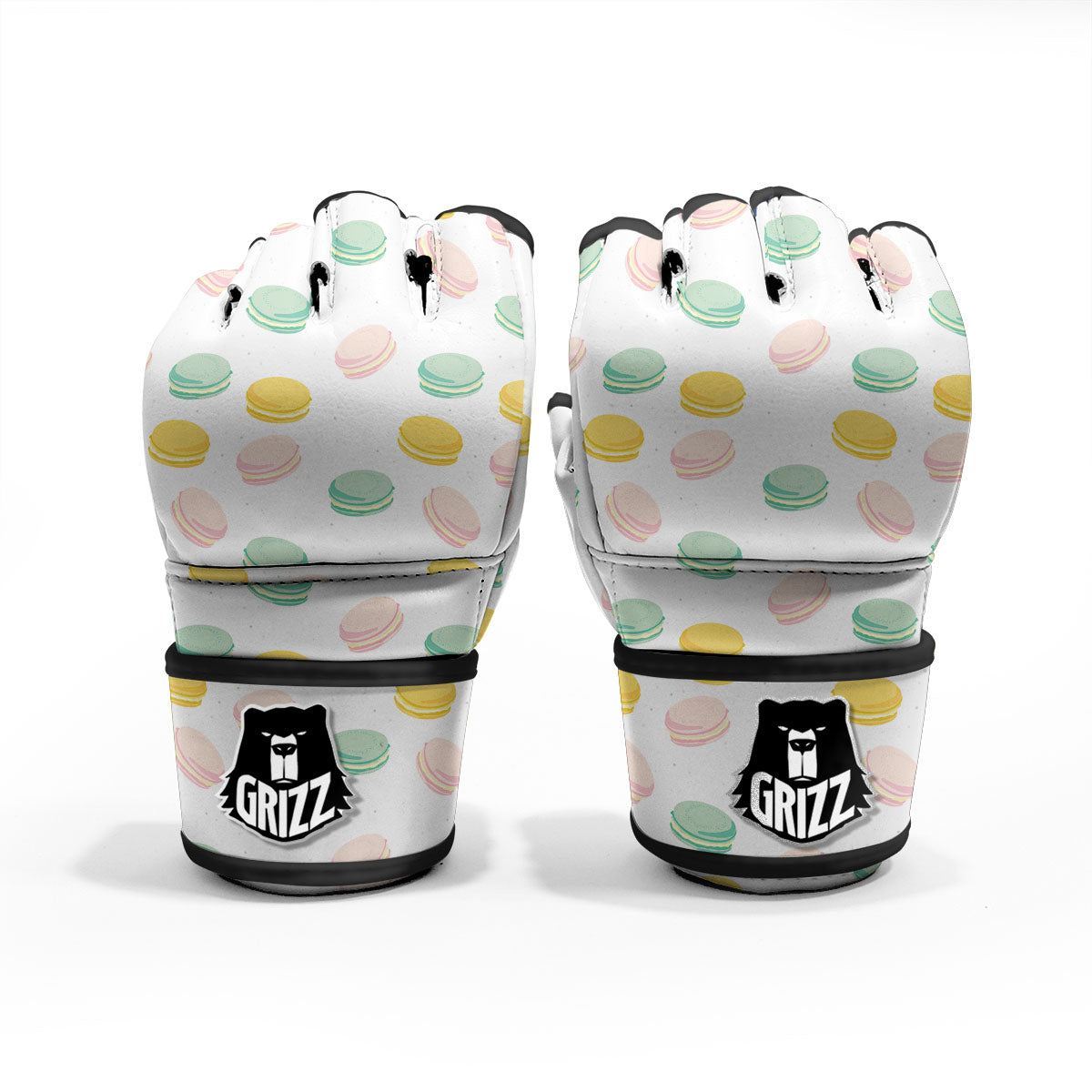 Macaron Pastel Print Pattern MMA Gloves-grizzshop