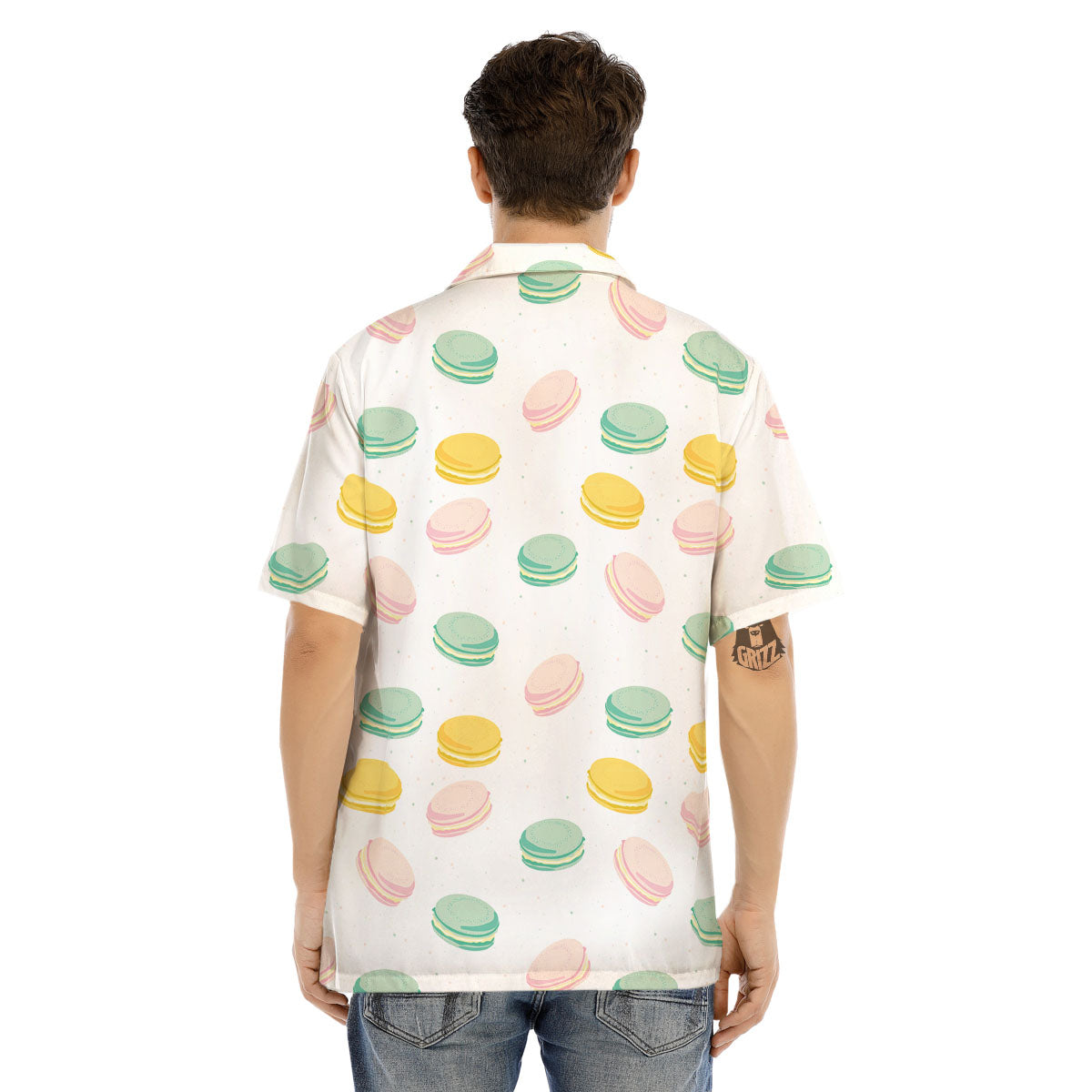 Macaron Pastel Print Pattern Men's Hawaiian Shirt-grizzshop