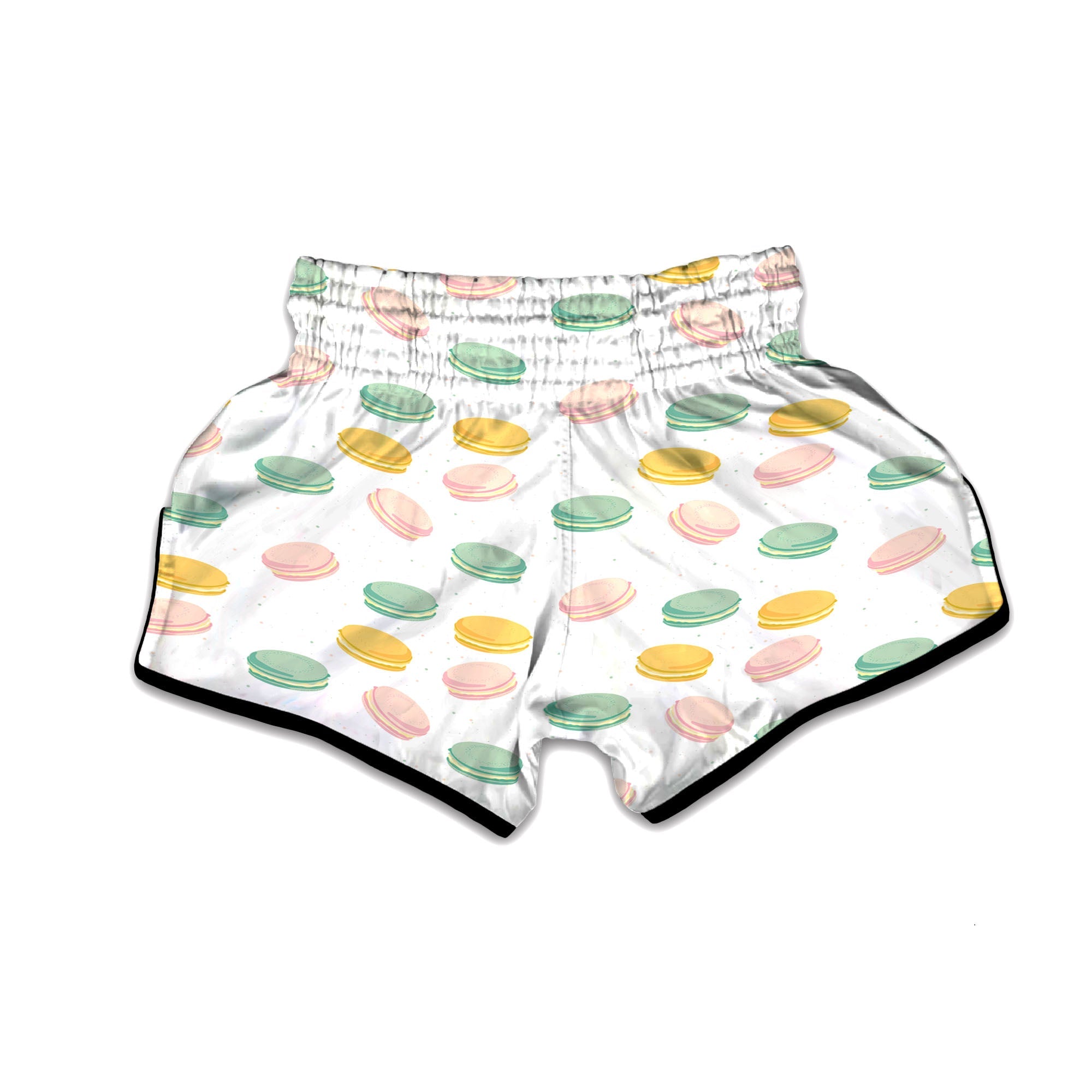 Macaron Pastel Print Pattern Muay Thai Boxing Shorts-grizzshop