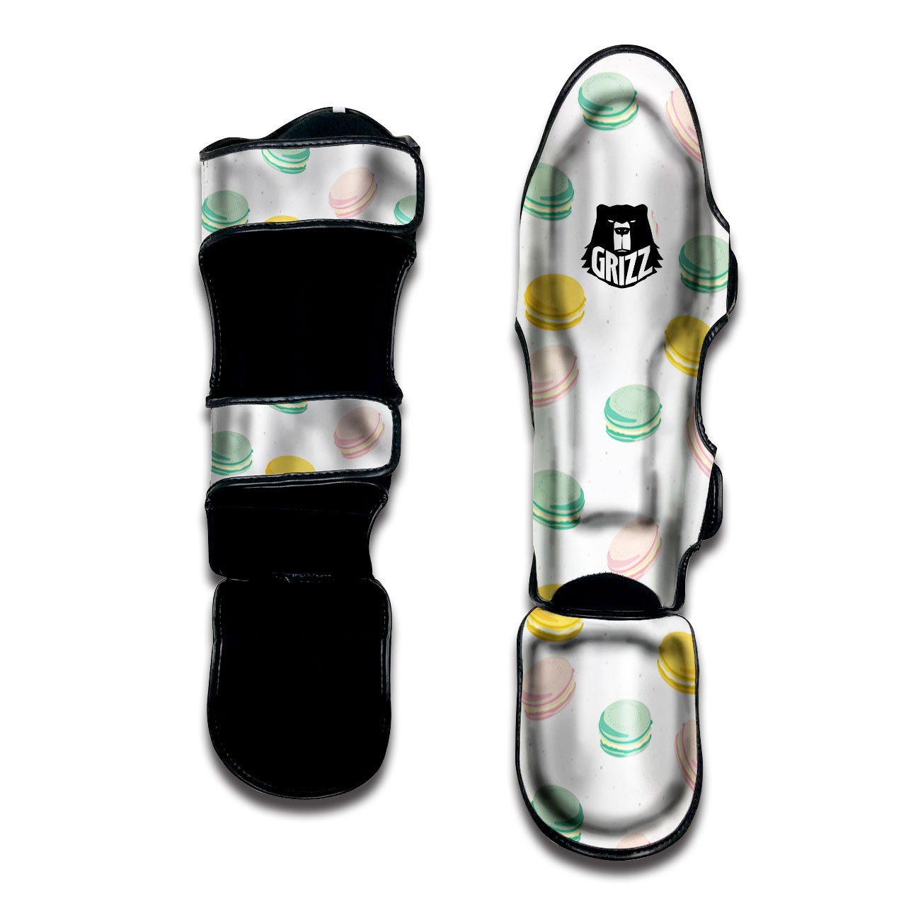 Macaron Pastel Print Pattern Muay Thai Shin Guards-grizzshop
