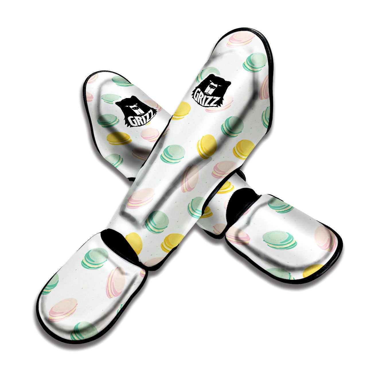 Macaron Pastel Print Pattern Muay Thai Shin Guards-grizzshop