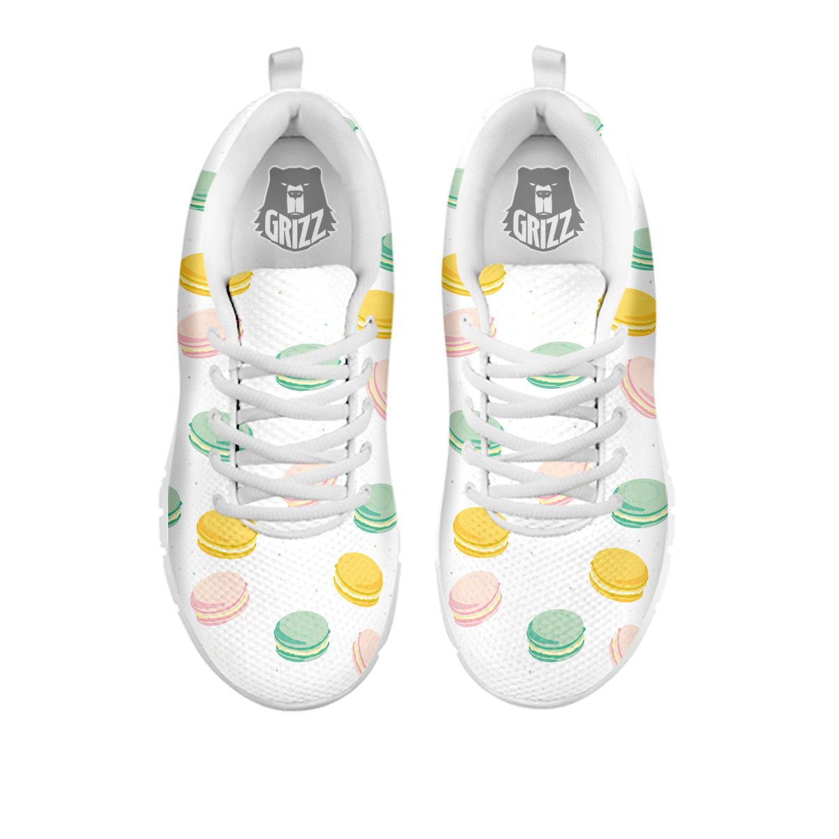 Macaron Pastel Print Pattern White Sneaker-grizzshop