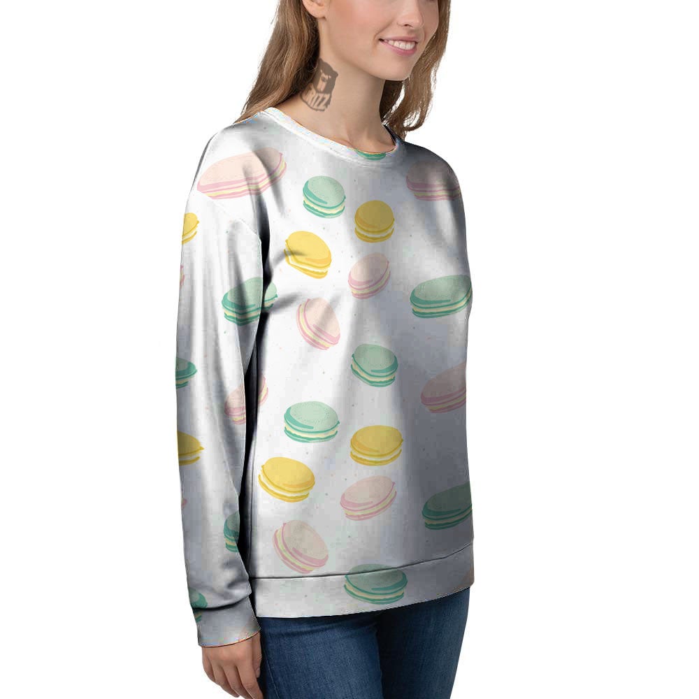 Macaron Pastel Print Pattern Women's Sweatshirt-grizzshop