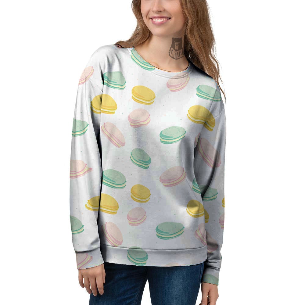 Macaron Pastel Print Pattern Women's Sweatshirt-grizzshop