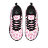 Macaron Pink Print Pattern Black Sneaker-grizzshop