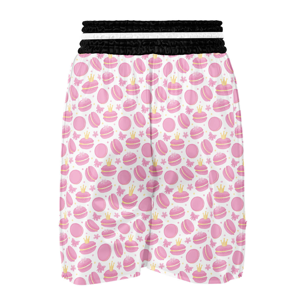 Macaron Pink Print Pattern Boxing Shorts-grizzshop