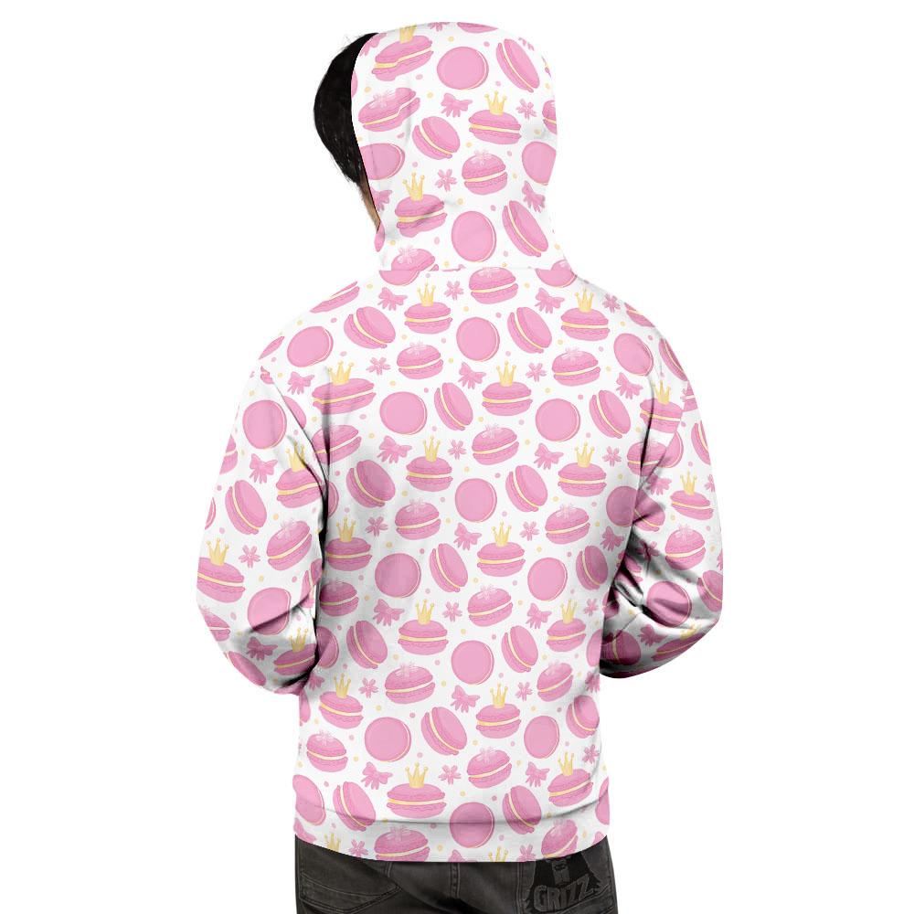 Macaron Pink Print Pattern Men's Hoodie-grizzshop