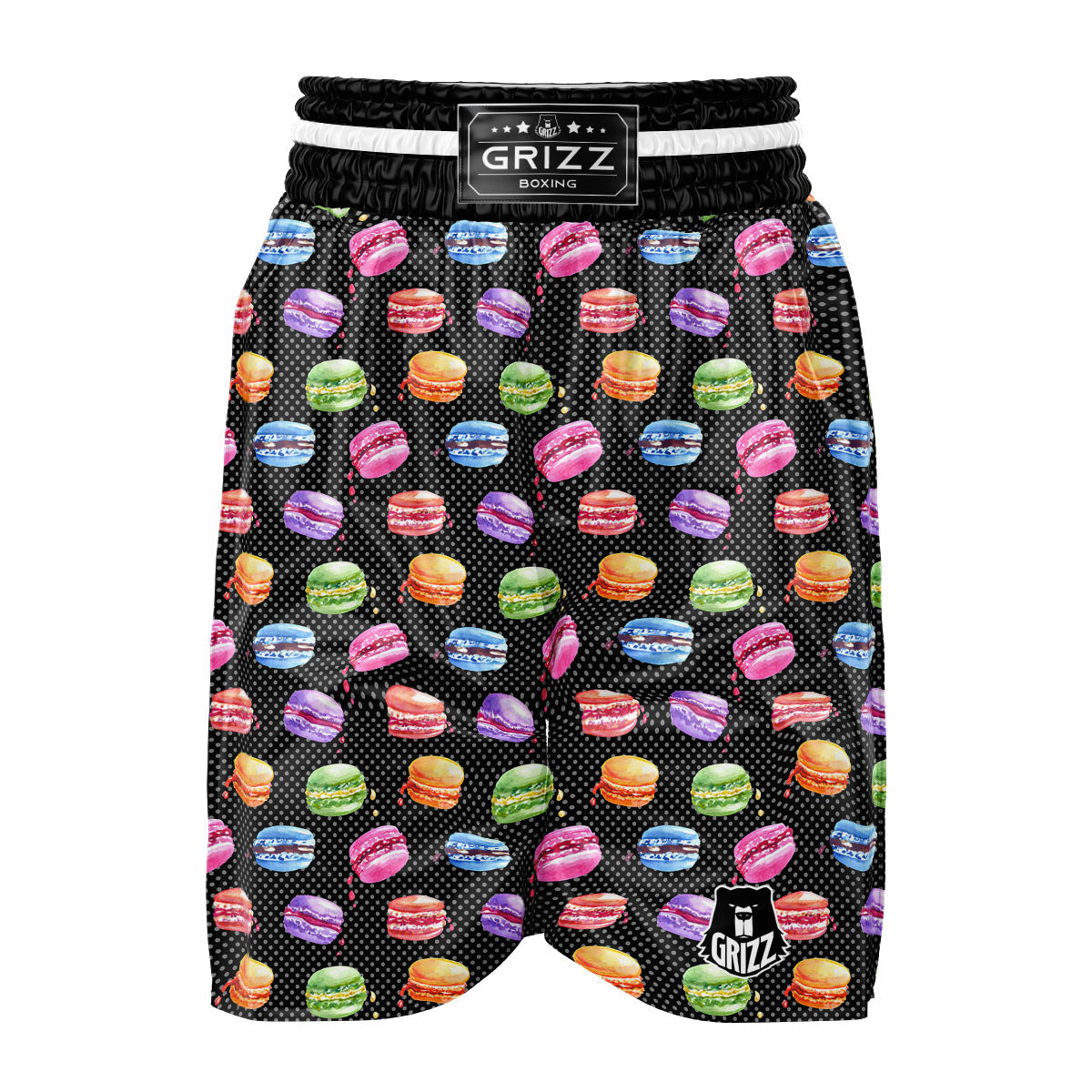 Macaron Polka Dot Print Pattern Boxing Shorts-grizzshop