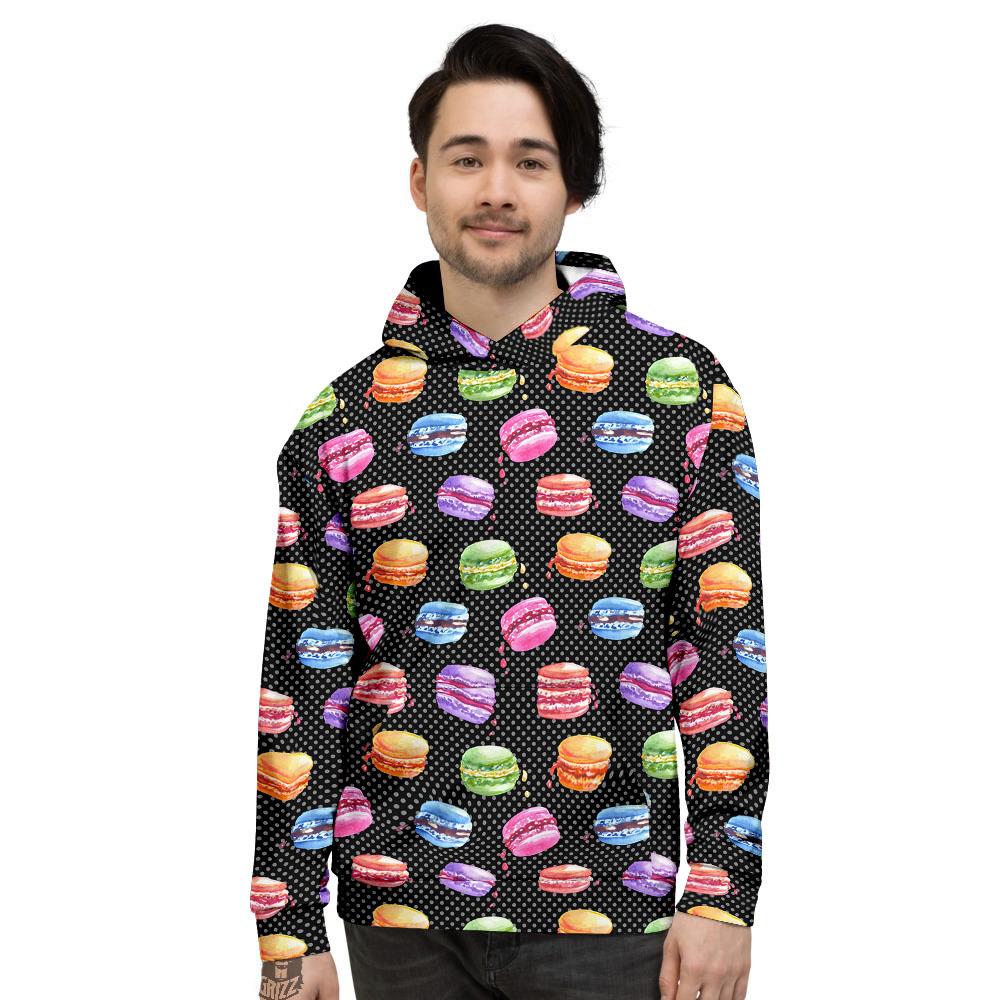 Macaron Polka Dot Print Pattern Men's Hoodie-grizzshop