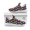 Macaron Polka Dot Print Pattern White Athletic Shoes-grizzshop