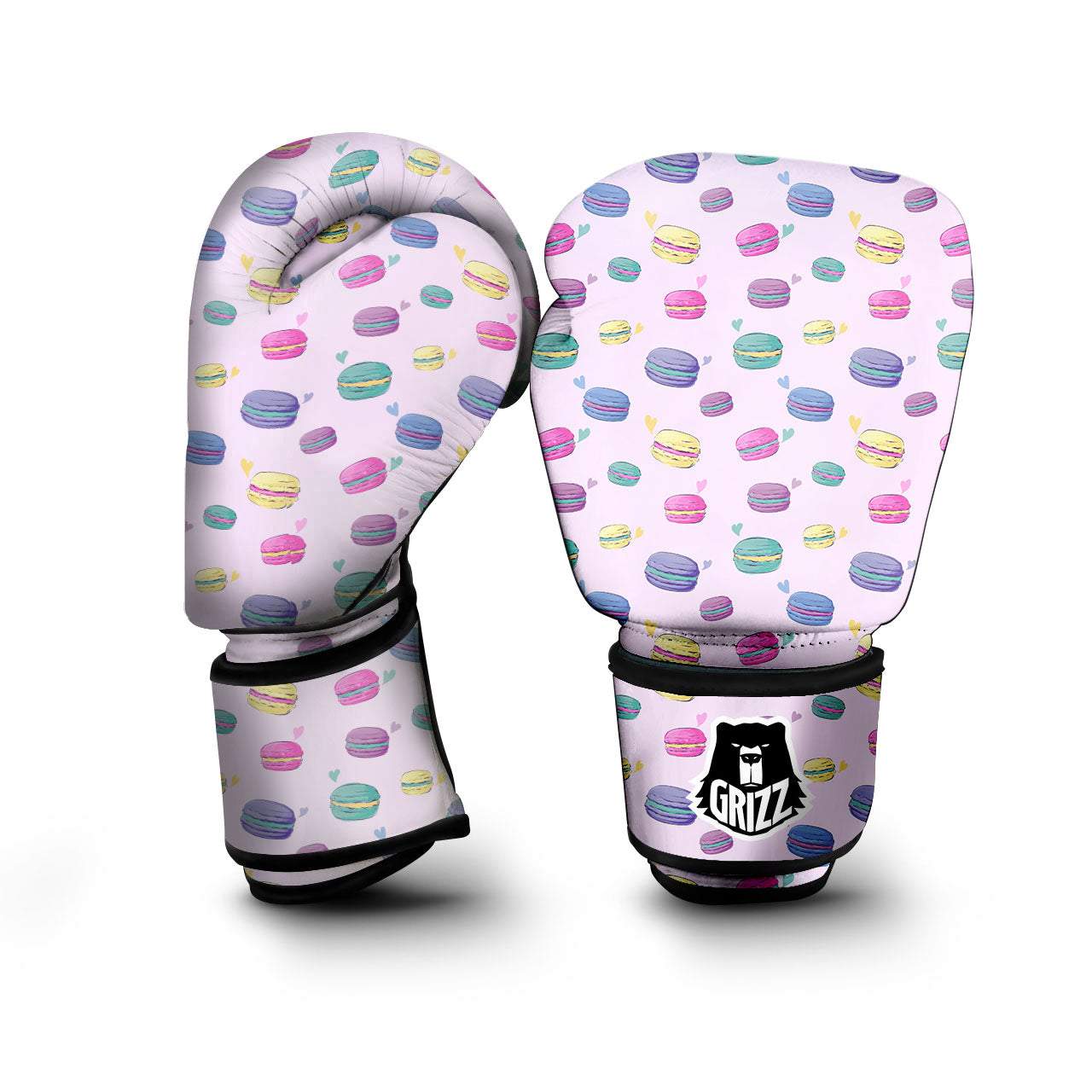Macaron Print Pattern Boxing Gloves-grizzshop