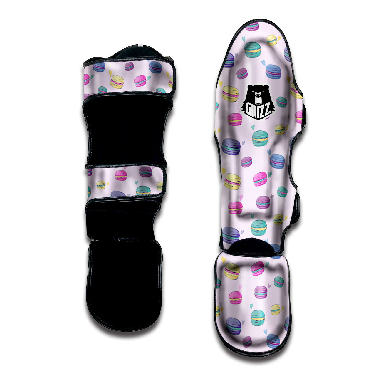 Macaron Print Pattern Muay Thai Shin Guards-grizzshop