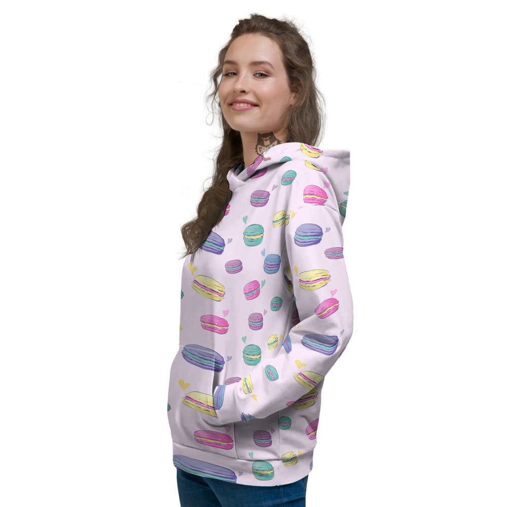 Macaron Print Pattern Women's Hoodie-grizzshop