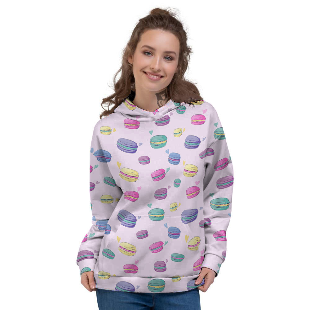 Macaron Print Pattern Women's Hoodie-grizzshop