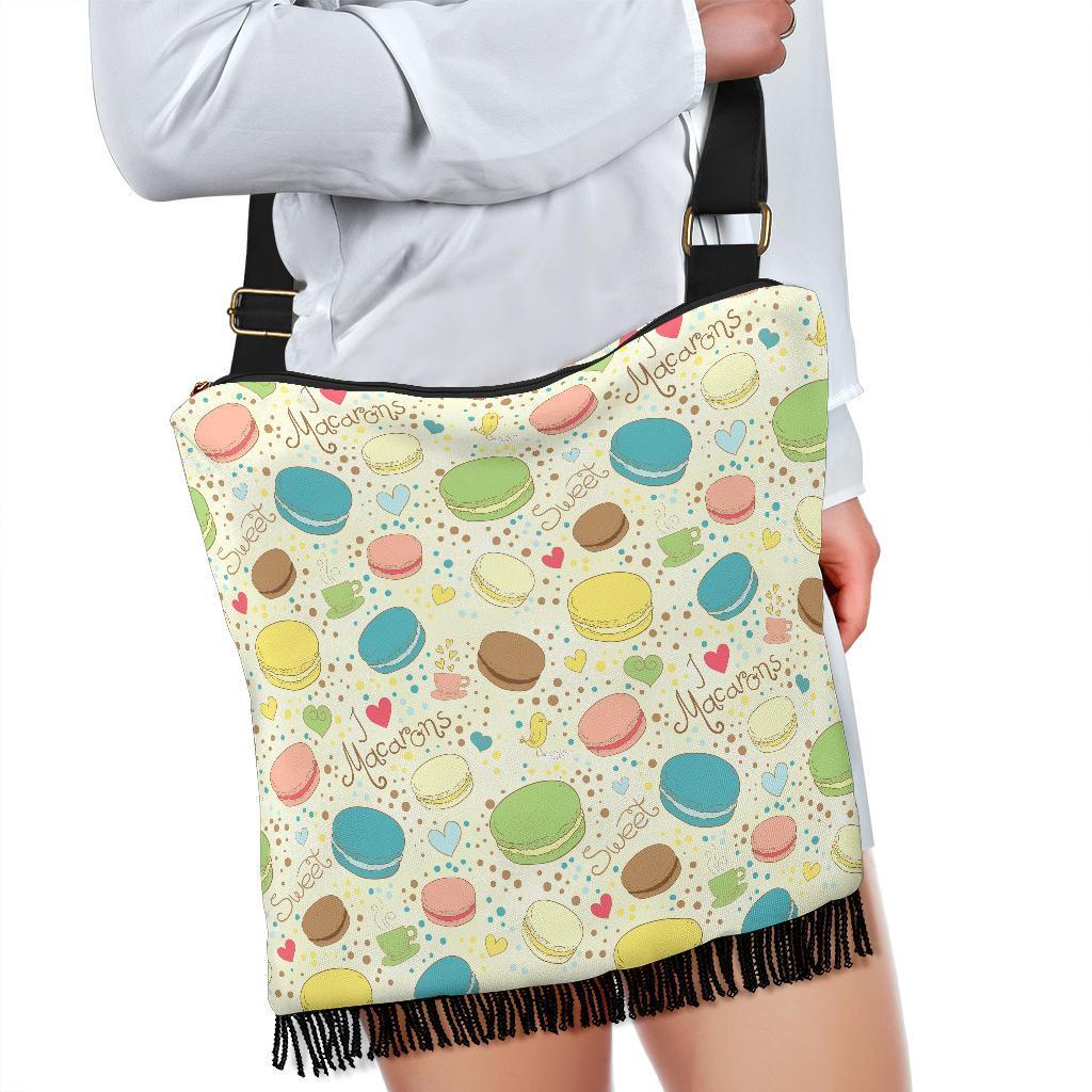 Macaron Sweet Pattern Print Crossbody Bags-grizzshop