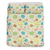 Macaron Sweet Pattern Print Duvet Cover Bedding Set-grizzshop