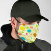 Macaron Sweet Pattern Print Face Mask-grizzshop