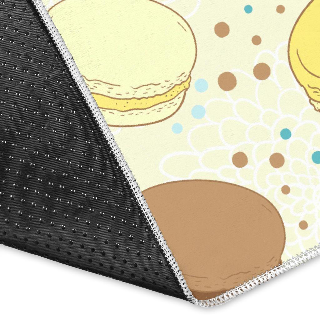 Macaron Sweet Pattern Print Floor Mat-grizzshop