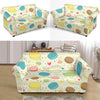 Macaron Sweet Pattern Print Loveseat Cover-grizzshop