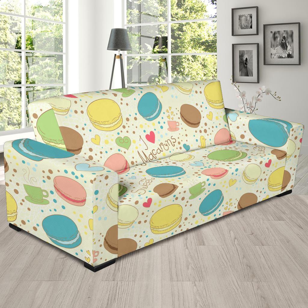 Macaron Sweet Pattern Print Sofa Covers-grizzshop