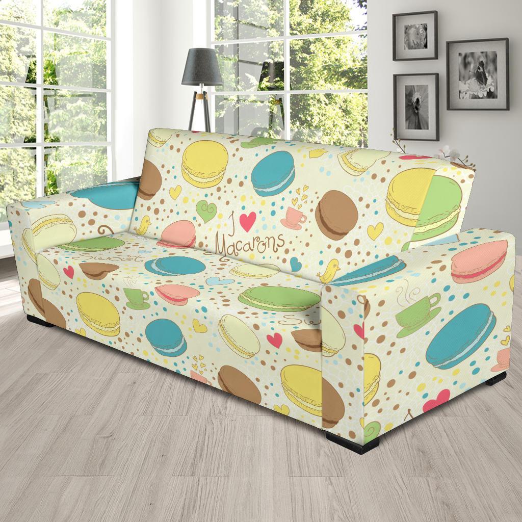 Macaron Sweet Pattern Print Sofa Covers-grizzshop