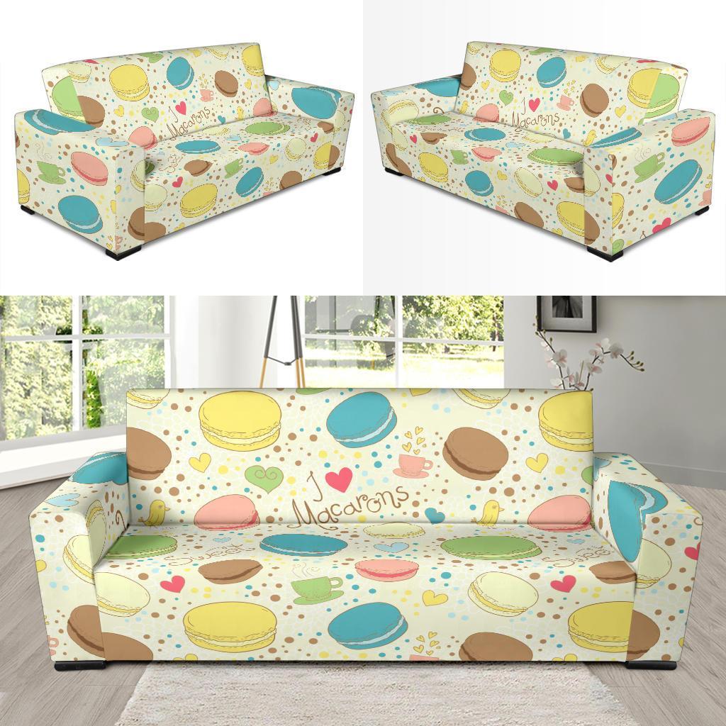 Macaron Sweet Pattern Print Sofa Covers-grizzshop