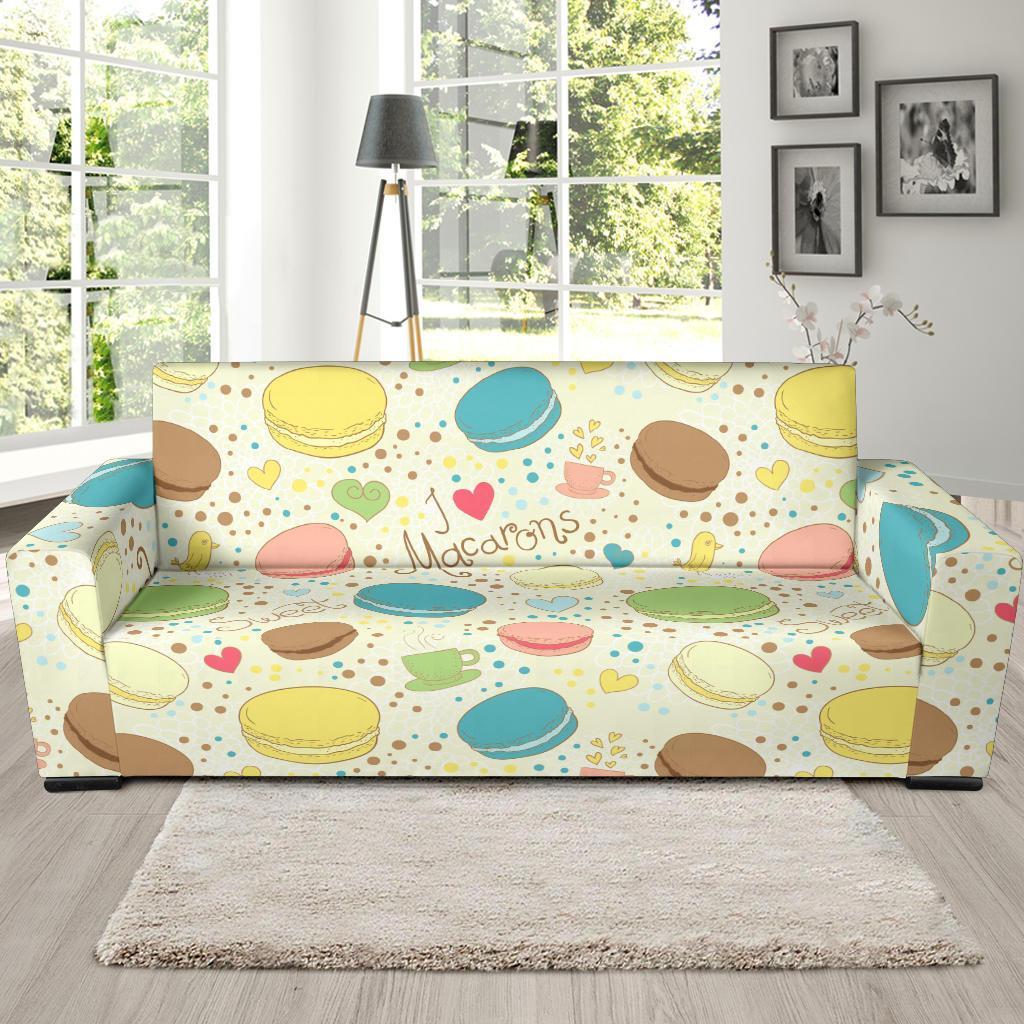 Macaron Sweet Pattern Print Sofa Covers-grizzshop