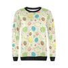 Macaron Sweet Pattern Print Women Crewneck Sweatshirt-grizzshop