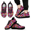 Load image into Gallery viewer, Macaron Sweet Print Pattern Black Sneaker Shoes For Men Women-grizzshop