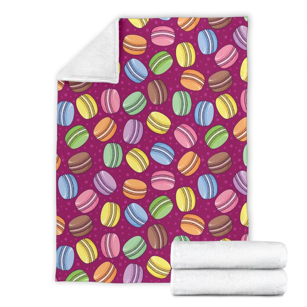 Macaron Sweet Print Pattern Blanket-grizzshop