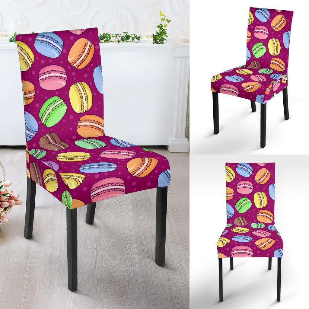 Macaron Sweet Print Pattern Chair Cover-grizzshop