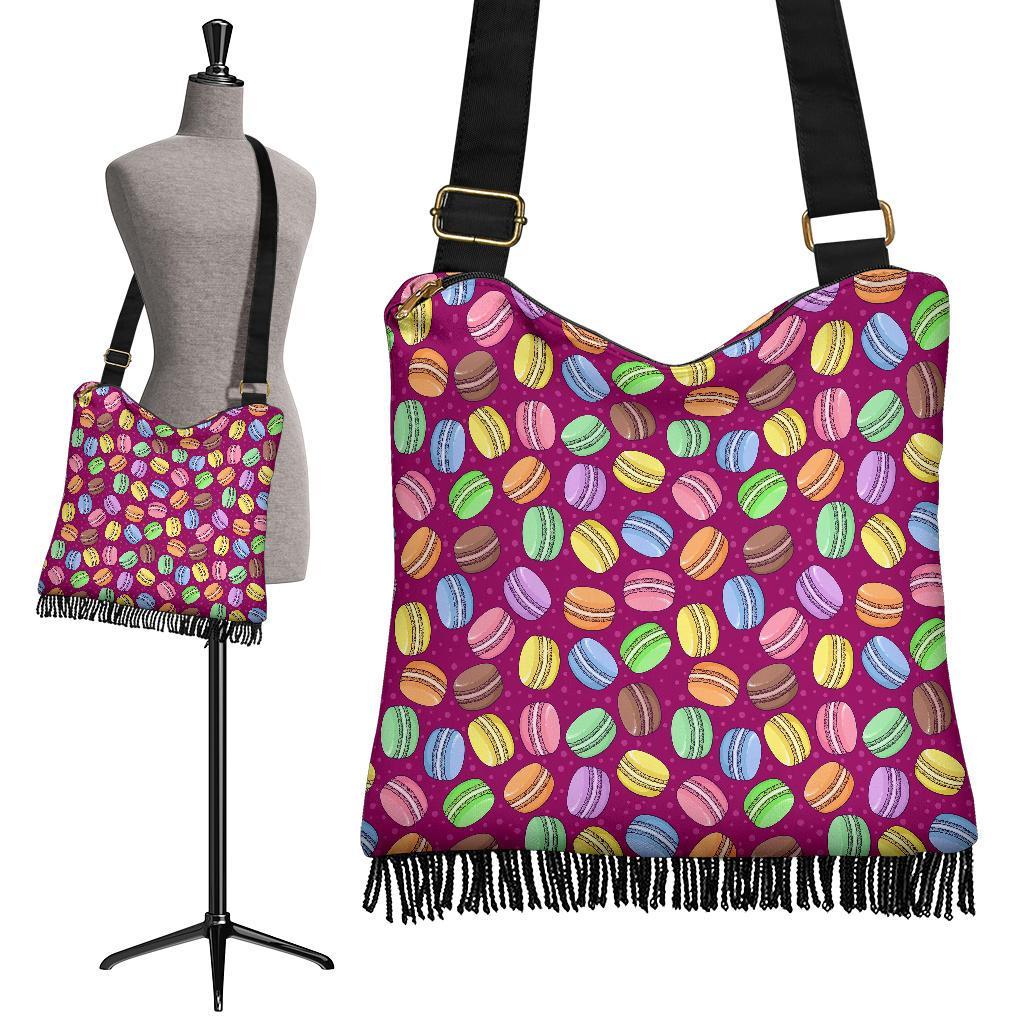 Macaron Sweet Print Pattern Crossbody Bags-grizzshop