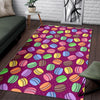 Macaron Sweet Print Pattern Floor Mat-grizzshop