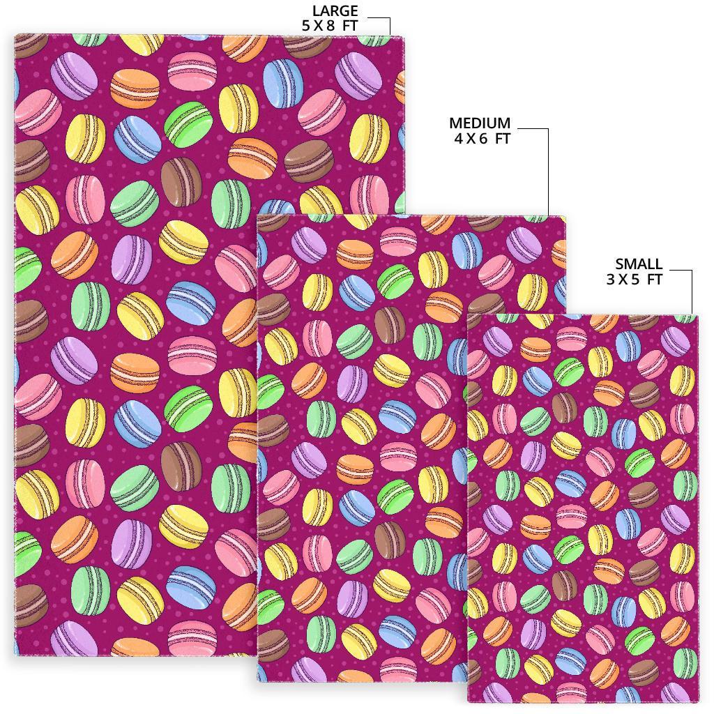 Macaron Sweet Print Pattern Floor Mat-grizzshop