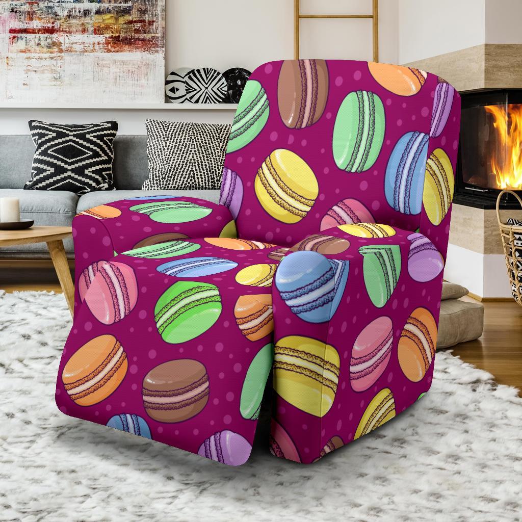 Macaron Sweet Print Pattern Recliner Cover-grizzshop