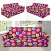 Macaron Sweet Print Pattern Sofa Covers-grizzshop