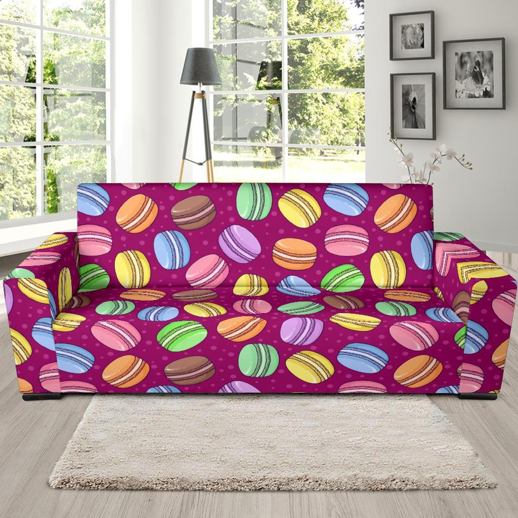 Macaron Sweet Print Pattern Sofa Covers-grizzshop